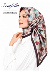 Scarfella Dijital Soft Eşarp - Desen-135