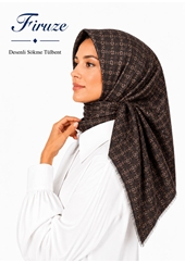 Firuze Desenli Sökme Tülbent - Desen-33