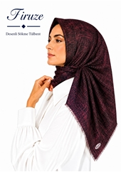 Firuze Desenli Sökme Tülbent - Desen-36