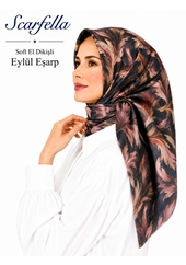 Scarfella Soft El Dikişli Eylül Eşarp - Desen-82
