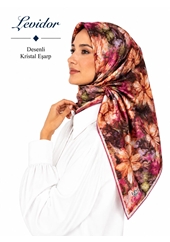 Levidor Desenli Kristal Eşarp - Desen-74