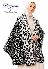 Baysem Triko Omuz Şalı - Desen-15