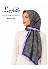 Scarfella Desenli Naturel Şal - Desen-161