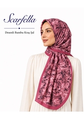 Scarfella Desenli Bambu Kraş Şal - Desen-15