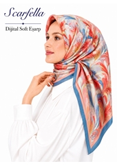 Scarfella Dijital Soft Eşarp - Desen-143