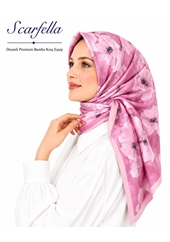 Scarfella Desenli Premium Bambu Kraş Eşarp - Desen-01