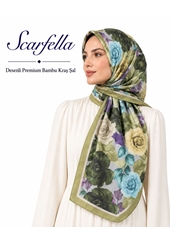 Scarfella Desenli Premium Bambu Kraş Şal - Desen-08
