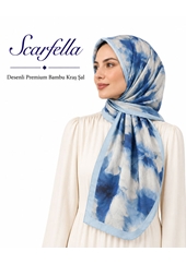 Scarfella Desenli Premium Bambu Kraş Şal - Desen-11
