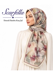 Scarfella Desenli Bambu Kraş Şal - Desen-24