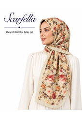 Scarfella Desenli Bambu Kraş Şal - Desen-27