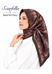 Scarfella Dijital Soft Eşarp - Desen-152