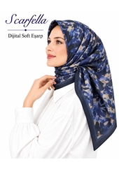 Scarfella Dijital Soft Eşarp - Desen-153