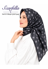 Scarfella Soft El Dikişli Eylül Eşarp - Desen-87