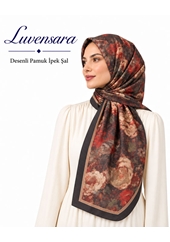 Luvensara Desenli Pamuk İpek Şal - Desen-03