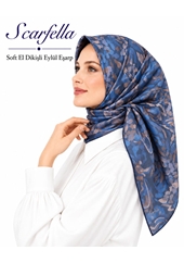 Scarfella Soft El Dikişli Eylül Eşarp - Desen-91