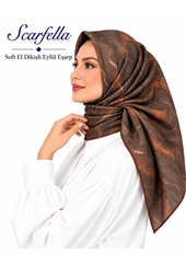Scarfella Soft El Dikişli Eylül Eşarp - Desen-99