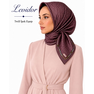 Levidor Twill İpek Eşarp 1672
