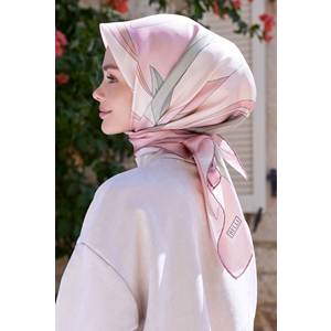 Belli Twill Nostalji Saf İpek Eşarp 4035D (T)