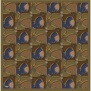 Belli Twill Saf İpek Eşarp - 2026-2027 Sonbahar-Kış 4400D (T)