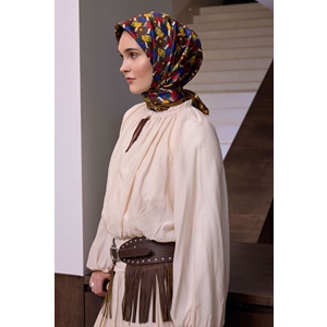 Belli Twill Saf İpek Eşarp - 2026-2027 Sonbahar-Kış 4402D (T)