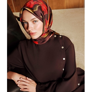 Armine Dj Sura Saf İpek Eşarp - 2026-2027 Sonbahar-Kış 9620D (S)