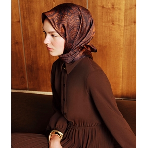 Armine Dj Sura Saf İpek Eşarp - 2026-2027 Sonbahar-Kış 9640D (S)