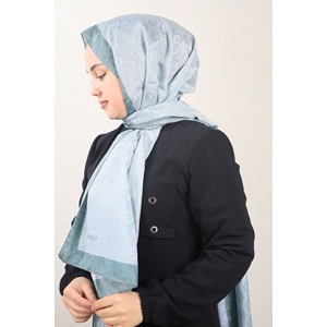 Bonjela Kendinden Desenli Şeritli Monogram Şal - Desen-01 - Renk-11