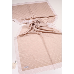 Hint İpek Desenli Monogram Şal - Desen-06 - Renk-18