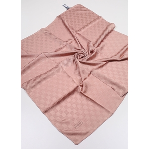 Piramit Kendinden Desenli Monogram Floş Eşarp - Desen-04