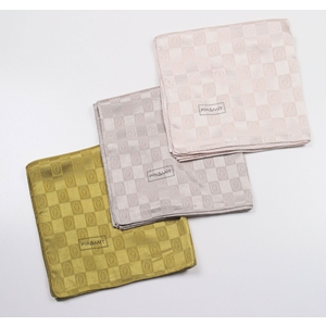 Piramit Kendinden Desenli Monogram Floş Eşarp - Desen-04