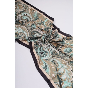 Scarfella Desenli Silk Licra Şal - Desen-04