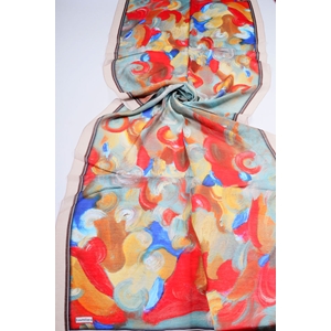 Luvensara Desenli Summer Şal - Desen-03 - Renk-09