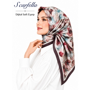 Scarfella Dijital Soft Eşarp - Desen-135