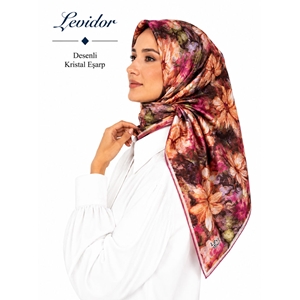 Levidor Desenli Kristal Eşarp - Desen-74