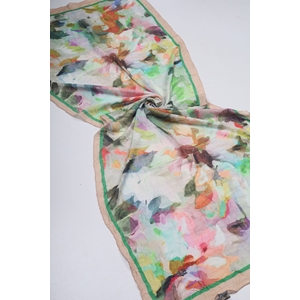 Scarfella Desenli Premium Bambu Kraş Şal - Desen-02
