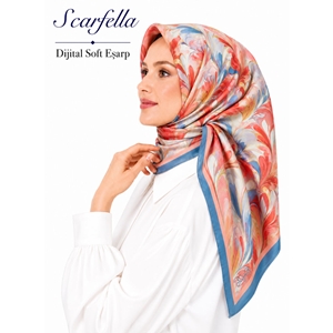 Scarfella Dijital Soft Eşarp - Desen-143