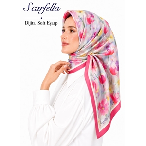Scarfella Dijital Soft Eşarp - Desen-146