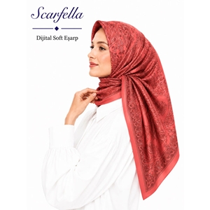 Scarfella Dijital Soft Eşarp - Desen-150