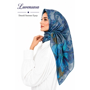 Luvensara Desenli Summer Eşarp - Desen-10