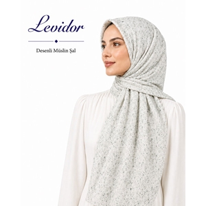 Levidor Desenli Müslin Şal - Desen-06