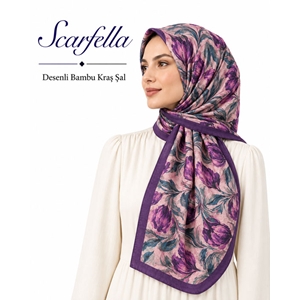 Scarfella Desenli Bambu Kraş Şal - Desen-25