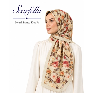 Scarfella Desenli Bambu Kraş Şal - Desen-27