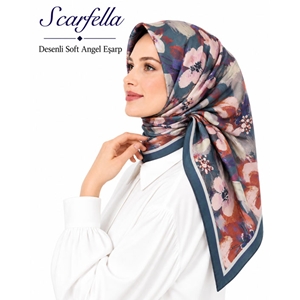 Scarfella Desenli Soft Angel Eşarp - Desen-82
