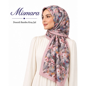 Mismara Desenli Bambu Kraş Şal - Desen-08