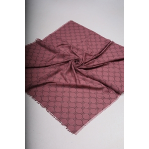 Baysem Desenli Keten Flamlı Eşarp - Desen-31