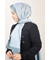 Bonjela Kendinden Desenli Şeritli Monogram Şal - Desen-01