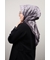 Hint İpek Kendinden Desenli Monogram Eşarp - Desen-05