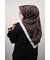 Hint İpek Kendinden Desenli Monogram Eşarp - Desen-05