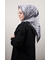 Hint İpek Kendinden Desenli Monogram Eşarp - Desen-05