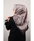 Hint İpek Kendinden Desenli Monogram Eşarp - Desen-05